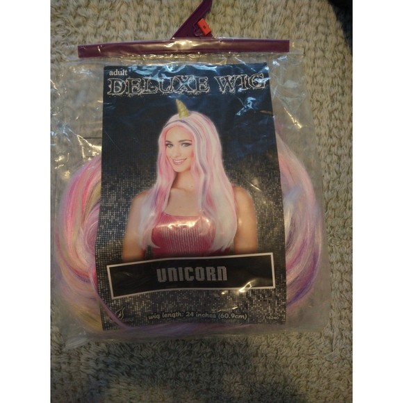 Adult deluxe unicorn wig - Picture 3 of 6